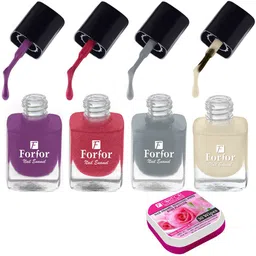 FORFOR Perfect Stay Trendy Set of 4 Long Lasting Nail Enamels - 5 ml Each-32