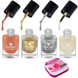 FORFOR Perfect Stay Trendy Set of 4 Long Lasting Nail Enamels - 5 ml Each-52