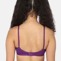 NAIDU HALL Pack of 3 Non Padded Medium Coverage Cotton Bra image 3