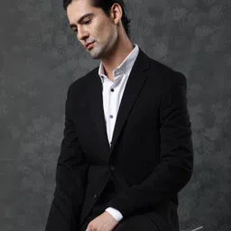 RARE RABBIT Slim-Fit Single-Breasted Casual Blazer-image-14