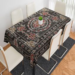 Kuber Industries Black & White Checked Floor Mat-10