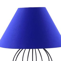 Devansh Blue Solid Frustum Table Lamp image 2
