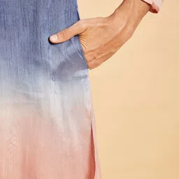 HILO DESIGN Ombre Dyed Regular Kurta With Pyjamas image 4