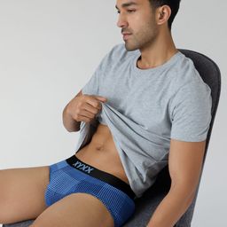 XYXX Men Checked Ultra-Soft Modal Basic Briefs XYBRF187 image 2
