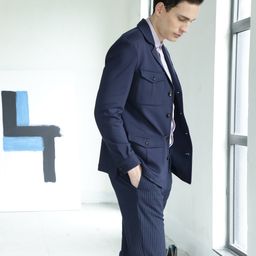 RARE RABBIT Men Voyage Slim Fit Solid Single-Breasted Blazer-26