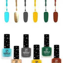 PERPAA Set of 6 Super Matte Quick-Dry & Long Lasting Nail Polish - 6 ml Each-25