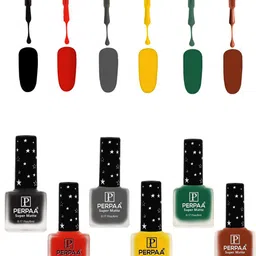 PERPAA Set of 6 Super Matte Quick-Dry & Long Lasting Nail Polish - 6 ml Each-8