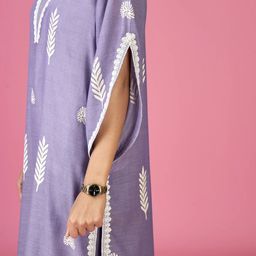 DIVASTRI Ethnic Motifs Printed Kaftan Kurta With Trouser image 3