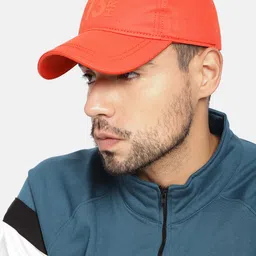 HRX by Hrithik Roshan Unisex Orange Cotton Baseball Cap-33