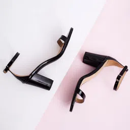 Big Fox Women Peep Toes Block Heels-47