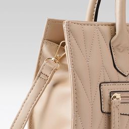 Mast & Harbour Textured Structured Handheld Bag with Quilted image 2
