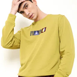 RARE RABBIT Men Martis Graphic Print Sweatshirt-image-22