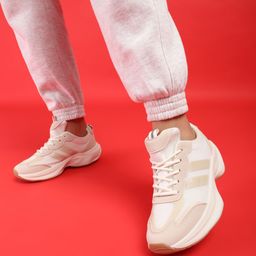 Truffle Collection Women Woven Design PU Sneakers-picture-55