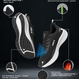 HRX by Hrithik Roshan Men Mesh Running Non-Marking Shoes image 3