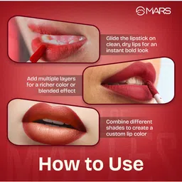 MARS Set Of 3 Queen of Mattes Long Lasting Liquid Lipstick 13.5ml - All Rounder image 3
