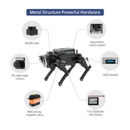 Hiwonder ROSPug Quadruped Bionic Robot Dog Powered by Jetson Nano ROS Open Source Python Programming image 2