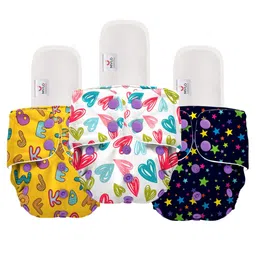 Mylo Kids Pack Of 3 Printed Reusable Diapers-image-78