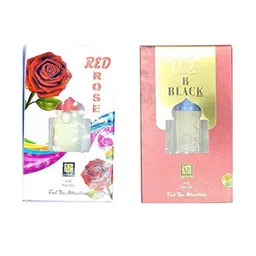 RAVIOUR LIFESTYLE Set Of 2 Red Rose & B Black Alcohol Free Attar- 8 ml Each-4