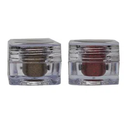 Veoni BELLE Holographic Set Of 2 HD Glitter Eyeshadow - 5g Each - Antique Gold-Ruby Red-12