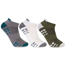 Bonjour Men Pack Of 3 Assorted Bamboo Ankle-Length Socks-26
