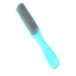 Kuber Industries Flexible Bristles Paddle Hair Brush - Blue-38