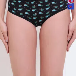 BLEEDING HEART Pack of 3 Conversational Printed Mid-Rise Bikini Briefs-17