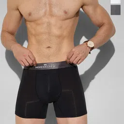 MODERN CREW Men Pack of 3 Premium Micro Modal Trunks MC3-T-002-CL-LW-TG-JB-1