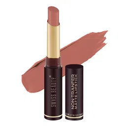 SWISS BEAUTY Smooth & Waterproof Non-Transfer Matte Lipstick - Caramel Delights 30-15