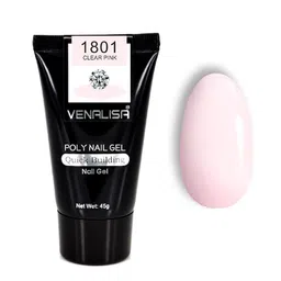VENALISA Quick Building Long Lasting UV-LED Poly Nail Gel 45g - Clear Pink 1801-45