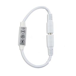 5-24V MINI 3Key LED Controller with White DC Jack 5.5*2.1 image 1