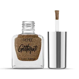 Renee Long-Lasting & Smooth Finish Glitterati Nail Paint 10ml - Ecru Brown-3