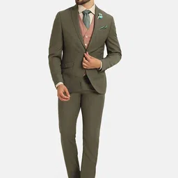Blackberrys Notched Lapel Single Breasted Three Piece Slim Fit Formal Suit-picture-18