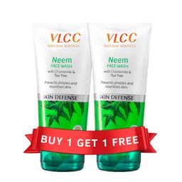 VLCC Neem Face Wash,  150 ml  with Chamomile and Tea Tree (Buy 1 Get 1 Free) -20