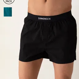 DAMENSCH Men Pack of 2 Solid Ultra-Light Cotton Regular Fit Inner Boxer-27