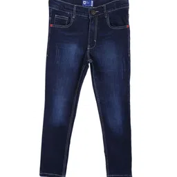 612 league Boys Blue Regular Fit High-Rise Clean Look Jeans-image-6