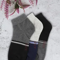 Alvaro Castagnino Men Pack Of 3 Patterned Ankle Length Socks-image-34