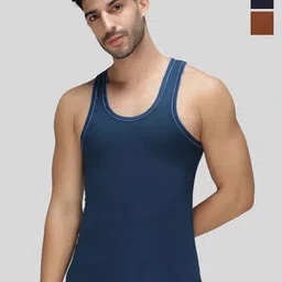AMUL COMFY Pack Of 3 Cotton Innerwear Vests-image-50