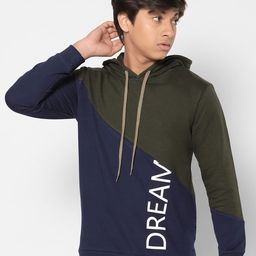 TeenTrums Boys Colourblocked Hooded Cotton Sweatshirt-54