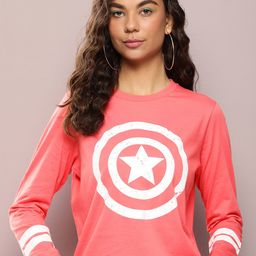 Kook N Keech Marvel Captain America Printed Pure Cotton Slim Fit T-shirt-image-34