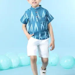 Cutiekins Boys Printed T-shirt With Shorts-image-11