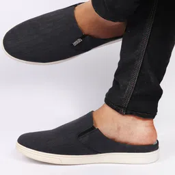 FAUSTO Men Navy Blue Slip-On Shoes-image-53