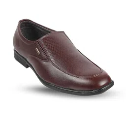 WALKWAY by Metro Men Textured Leather Slip-On Shoes-image-54