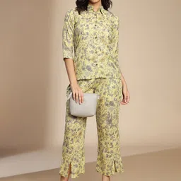 KALINI Floral Printed Shirt & Trousers-picture-39