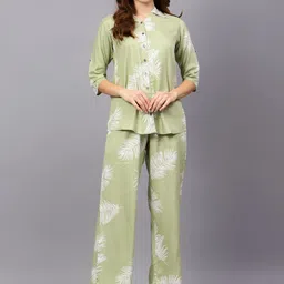 Indietoga Tropical Printed Shirt With Trousers-image-34