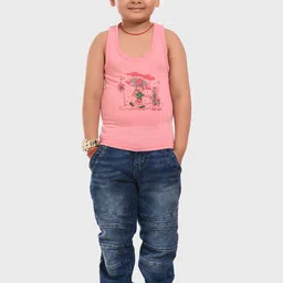 BAESD Boys Assorted Pack Of 4 Printed Cotton Innerwear Vests-54