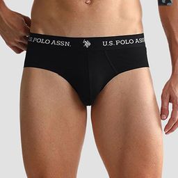 U.S. Polo Assn. Pack of 2 Anti Microbial Mid Waist Basic Briefs-OEB10-002-P2-image-66