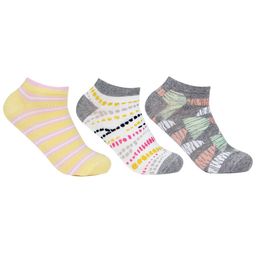 Bonjour Women Pack of 3 Shoe Liners Socks-image-22