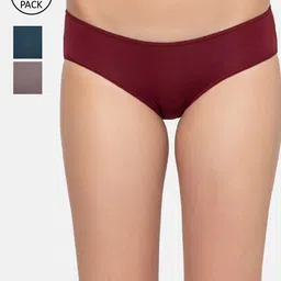 Triumph Stretty Cotton 80 Medium Coverage Midi Brief - Pack of 3-image-58