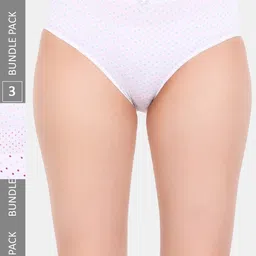 Amour Secret Pack Of 3 Micro Ditsy Printed Leak-Proof Hipster Briefs-picture-23
