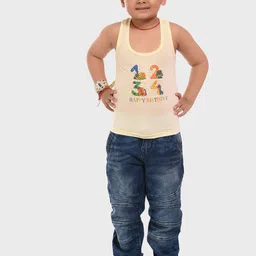 BAESD Boys Assorted Pack Of 3 Printed Cotton Innerwear Vests-50